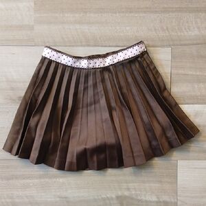 Gymboree Sweeter Than Chocolate Pleated Skort Ribbon Size 6 (G)